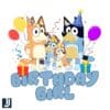 Birthday girl Family Bluey Dog Party PNG