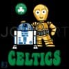 Boston Celtics Star Wars Infant Basketball SVG Design