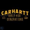 Carhartt Built for Generations Since 1889 SVG