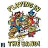 Cartoon Character Playing in the Band SVG