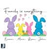 Custom Name Bunny Easter Family Is everything PNG