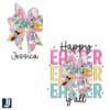 Custom Name Happy Easter Yall PNG with Coquette Bow