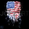 Dancing Skeleton with American Flag PNG