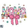 Disney Coquette Floral Mama Bow PNG