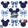 Disney Cruise 2025 Coquette Bow PNG Design