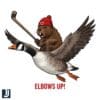Elbows Up Hockey Beaver Canada Goose PNG