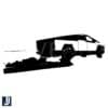 Elon Musk Tesla Cybertruck Foundation Silhouette SVG Design