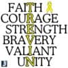 Faith Courage Strength Valiant Unity SVG Design
