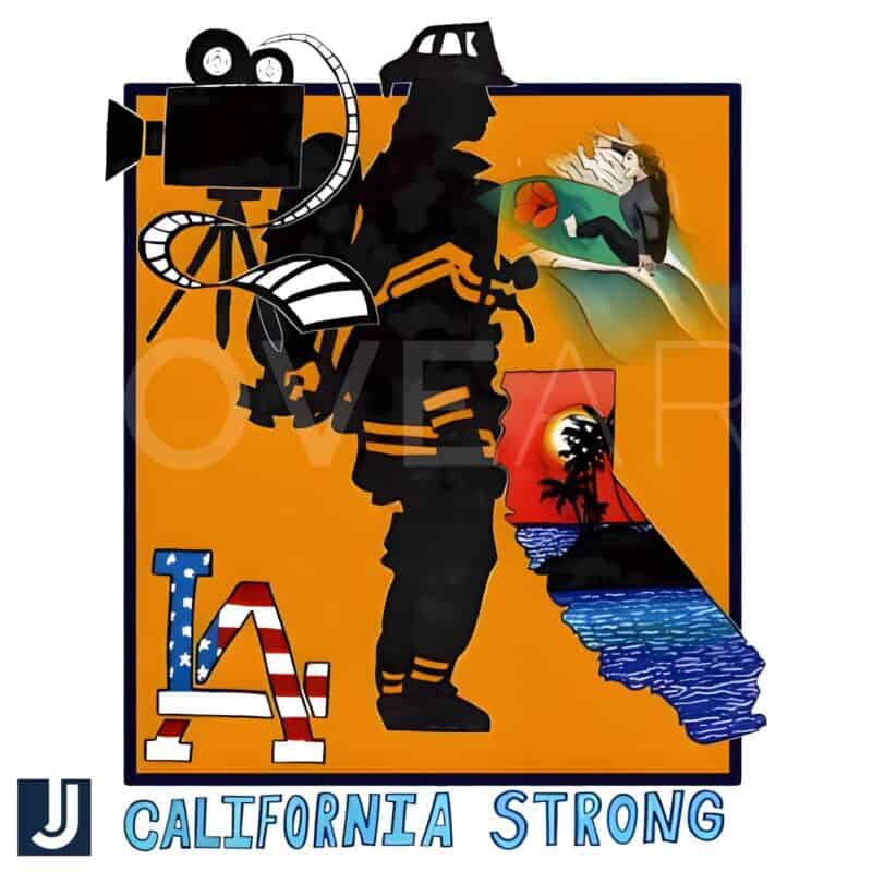 Firefighter Relief Strong in Los Angeles California SVG