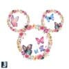 Floral Mickey Mouse Ears PNG DisneyInspired Design