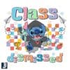 Funny Disney Stitch Class Dismissed PNG Design