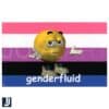 Genderfluid Emoticon Flag PNG Bold Expressive Design
