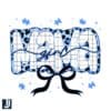 Girl Mama Coquette Bow Autism Puzzle PNG Design