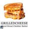 Grilled Cheese Sandwich with Cheddar Butter PNG