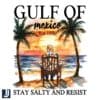 Gulf Of Mexico Est 1550 Stay Salty And Resist Trump PNG