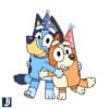 Happy Birthday Number Bluey Dog Family Party PNG