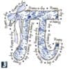 Happy Pi Day PNG with Coquette Bow Floral Design
