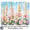 His Mercies Are New Every Morning Wildflower Christian PNG