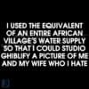 I Used a Whole Villages Water in One Day SVG Design
