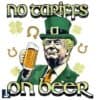 Irish Trump No Tariffs on Beer Funny St Patricks Day PNG