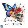 Its Okay to Be Different April Blue for Autism Awareness PNG