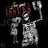 Ive Got Issues Skeleton Newsvendor PNG Design