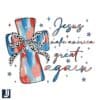 Jesus Make America Great Again Coquette Cross PNG Design