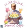 Just Here for Deviled Eggs Coquette Bow Easter PNG