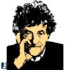 Kurt Vonnegut SVG Portrait Artistic Digital Painting