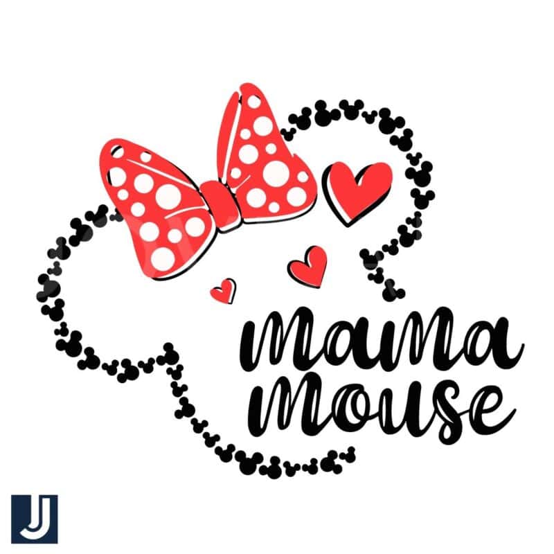 Minnie Mama Mouse SVG Cute Disney Mothers Day Design