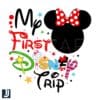 My First Disney Trip Minnie Head PNG