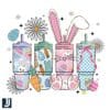 Obsessive Cup Easter Bunny PNG Design