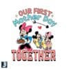 Our First Mothers Day Together Disney Minnie Baby SVG