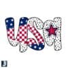 Patriotic USA American Flag PNG Design