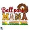 Retro Ballpark Mama Baseball Softball Game Day SVGPNG