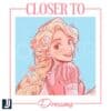 Retro Comfort Colors Closer to Dreams Tangled PNG Design