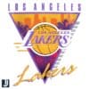 Retro Los Angeles Lakers Basketball PNG Design