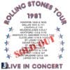 Retro Rolling Stones 1981 Tour Live Concert PNG