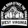 Retro Take the Trails Skip the Road West Virginia SVG