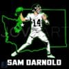 Sam Darnold State Star SVG Seattle Seahawks Pride