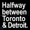 SVG Map of the Midpoint Between Toronto Detroit