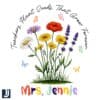 Teachers Plant Seeds That Grow Forever Custom Name PNG