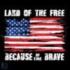 Vintage American Flag SVG Land of the Free Home of the Brave