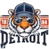 Vintage Detroit Tigers Mascot PNG Est 1894 for Baseball Fans
