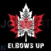 Vintage Elbows Up Canada True North Strong PNG Design