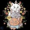 Vintage Floral Disney Aristocats Marie Toulouse Berlioz PNG