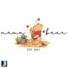 Vintage Mama Bear SVG Winnie the Pooh Est 2025