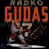 Vintage Radko Gudas 7 Anaheim Ducks Hockey PNG Design
