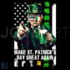 Vintage Shamrock Trump Flag PNG Make St Patricks Day Great