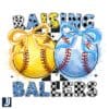 Watercolor Raising Ballers Baseball Softball Mom PNG